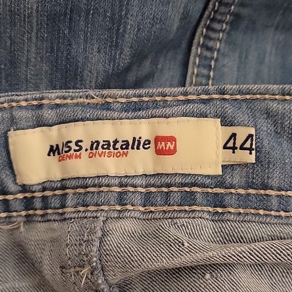 VTG MISS NATALIE 1990s Grunge Light Blue Denim Skirt